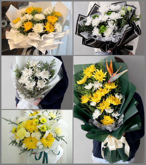 广东深圳市宝安区松岗街道白事花束代送